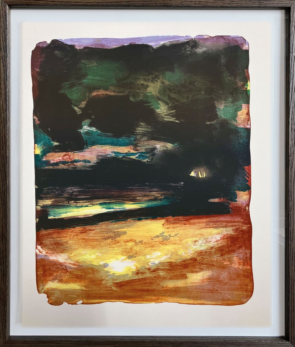 Lithographie « L'absence » par Agathe Chebassier, œuvre en édition limitée