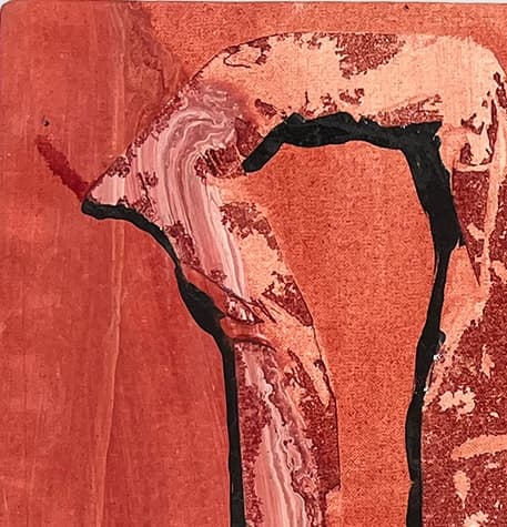 Peinture « Chercher » par Tristan d'Orgeval, œuvre d'art originale, vue 2