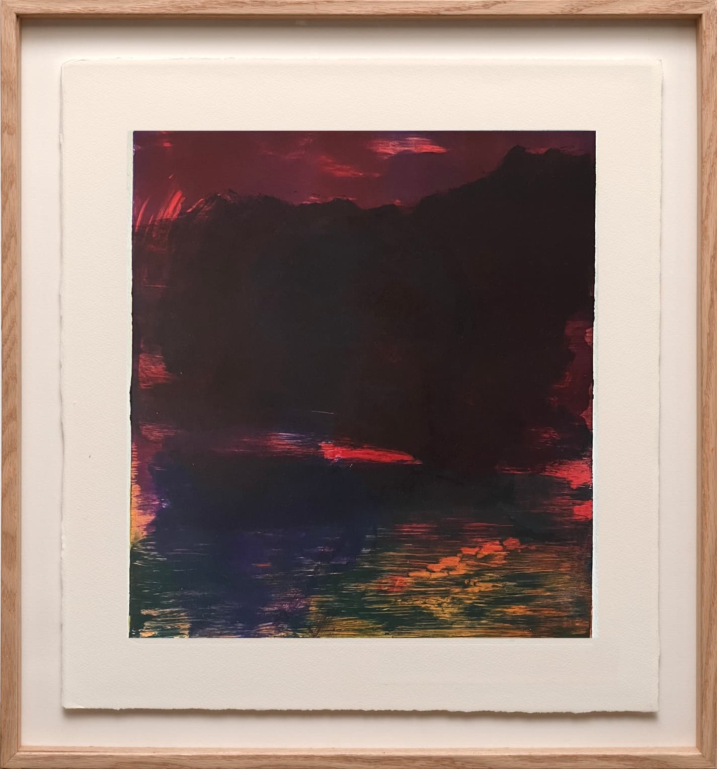 Monotype « L'absence » par Agathe Chebassier, œuvre d'art originale